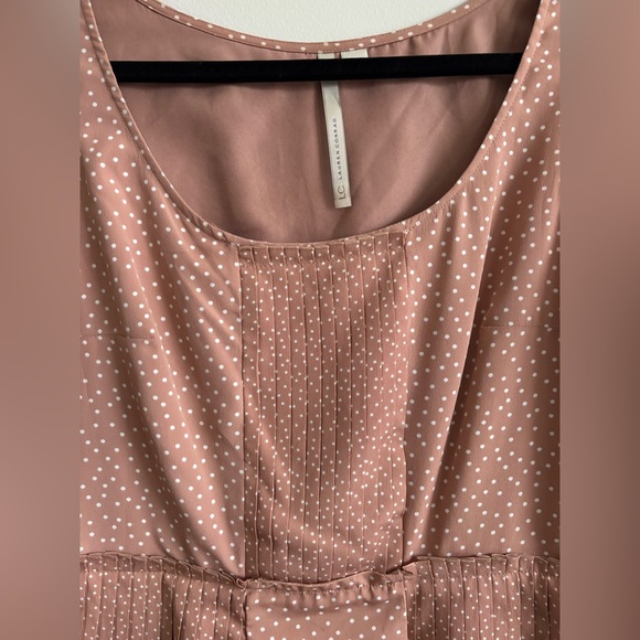 LC Lauren Conrad Pink Polka Dot Mini Dress - Picture 2 of 4